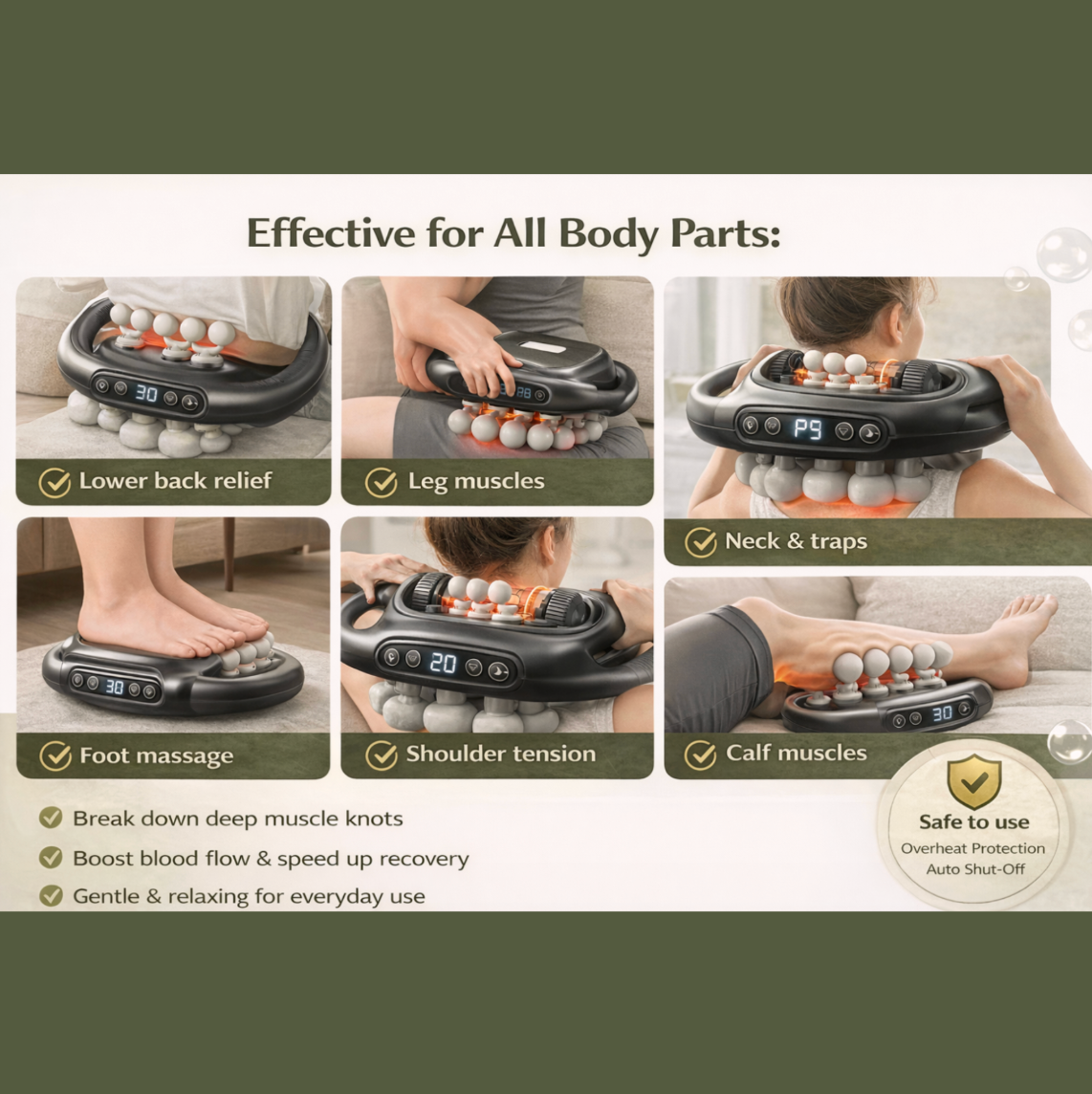 EirumHome™ 16-Head Massage Gun