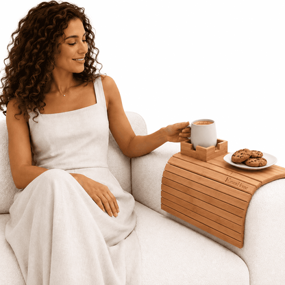 EirumHome™ Wood Couch Tray