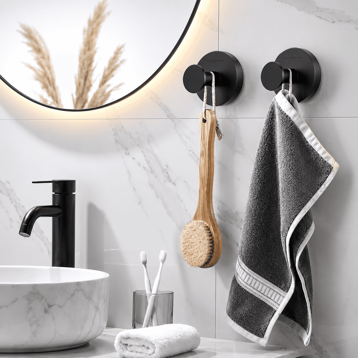 EirumHome™ TwistLock Shower Hooks