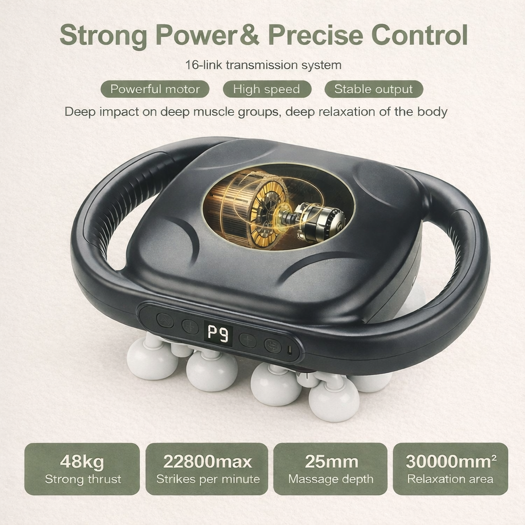 EirumHome™ 16-Head Massage Gun